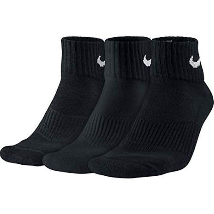 Nike SX7667 - 18 paia di calzini corti da uomo e donna, altezza alla caviglia, colore bianco e nero, sportivi, misura 34, 36, 38, 40, 42, 44, 46, 48 016228922